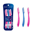 Schick Hydro Silk Touch-Up Dermaplaning Tool with Precision Cover, 3ct | Dermaplane Razor, Face Razors for Women, Eyebrow Razor, Facial Razor, Dermaplaning Razor, Womens Face Razor Peach Fuzz Remover-UPStoxs