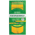 Ticonderoga Wood-Cased Pencils, Pre-Sharpened, 2 HB Soft, Yellow, 72 Count-UPStoxs