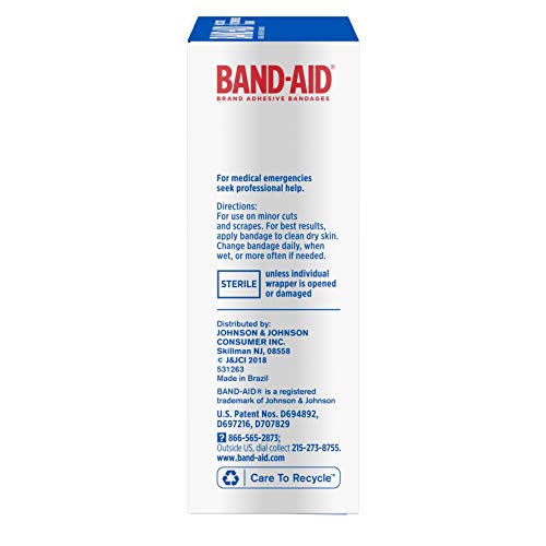 Band-Aid Brand Flexible Fabric Adhesive Bandages, Comfortable Sterile Protection & Wound Care for Minor Cuts & Burns, Quilt-Aid Technology to Cushion Painful Wounds, Assorted Sizes, 30 ct-UPStoxs