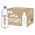 evian Natural Spring Water, PH Balanced with Natural Electrolytes, 33.8fl oz./1L Bottles (pack of 12)-UPStoxs