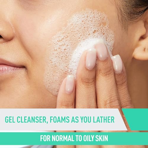 CeraVe Foaming Facial Cleanser | Daily Face Wash for Oily Skin with Hyaluronic Acid, Ceramides, and Niacinamide| Fragrance Free Paraben Free | 12 Fluid Ounce-UPStoxs