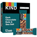 KIND Bars, Dark Chocolate Nuts and Sea Salt, Healthy Snacks, Gluten Free, Low Sugar, 6g Protein, 12 Count-UPStoxs