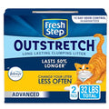 Fresh Step Outstretch, Clumping Cat Litter, Advanced, Extra Large, 32 Pounds total (2 Pack of 16lb Boxes)-UPStoxs
