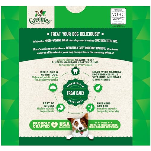 Greenies Original Regular Natural Dog Dental Care Chews Oral Health Dog Treats, 36 count (Pack of 1)-UPStoxs