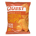 Quest Nutrition Nacho Cheese Tortilla Style Protein Chips, 18g Protein, 4g Net Carb, Low Carb, Gluten Free, 1.1 oz (Pack of 12)-UPStoxs