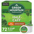 Green Mountain Coffee Roasters Half Caff Keurig Single-Serve K-Cup pods, Medium Roast Coffee, 72 Count (6 Packs of 12)-UPStoxs