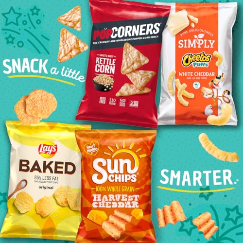 SunChips Multigrain Snacks, Variety Pack, 1 Ounce (Pack of 40)-UPStoxs