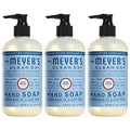 MRS. MEYER'S CLEAN DAY Hand Soap, Made with Essential Oils, Biodegradable Formula, Rain Water, 12.5 fl. oz - Pack of 3-UPStoxs