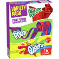 Fruit Roll-Ups, Fruit by the Foot, Gushers, Snacks Variety Pack, 16 ct-UPStoxs