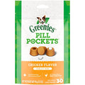 Greenies Pill Pockets for Dogs Tablet Size Natural Soft Dog Treats, Chicken Flavor, 3.2 oz. Pack (30 Treats)-UPStoxs