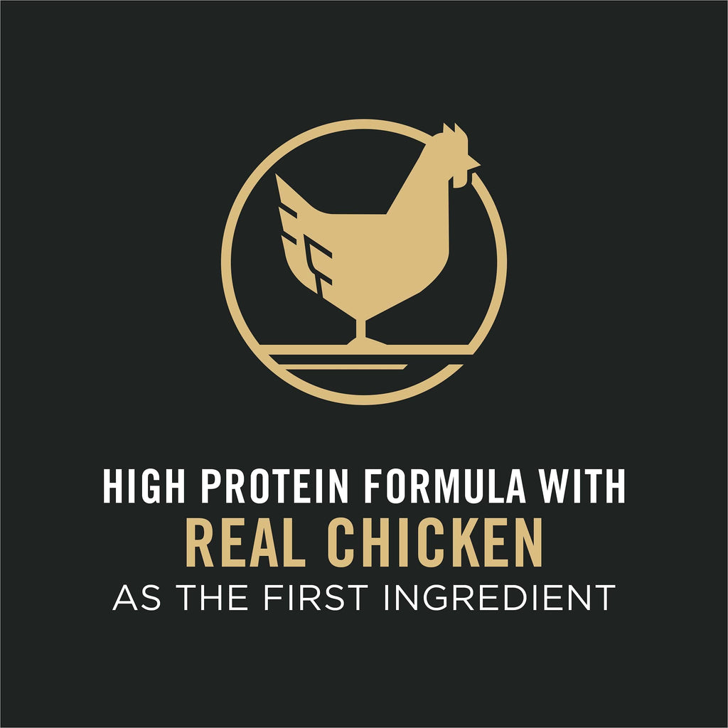 Purina Pro Plan High Protein Dog Food With Probiotics for Dogs, Shredded Blend Chicken & Rice Formula - 47 lb. Bag-UPStoxs