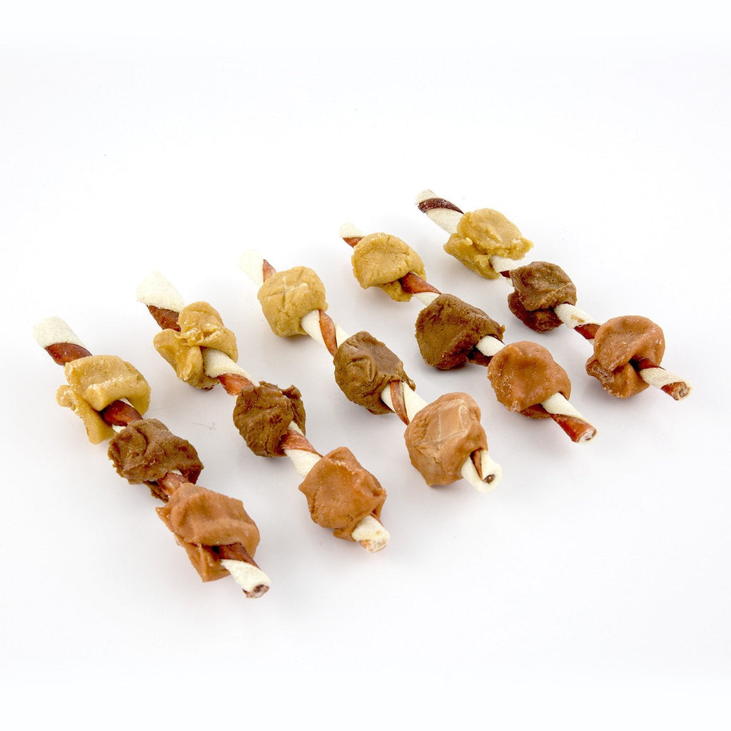Good'N'Fun Triple Flavored Rawhide Kabobs for Dogs, 1 Pack, 12 oz-UPStoxs