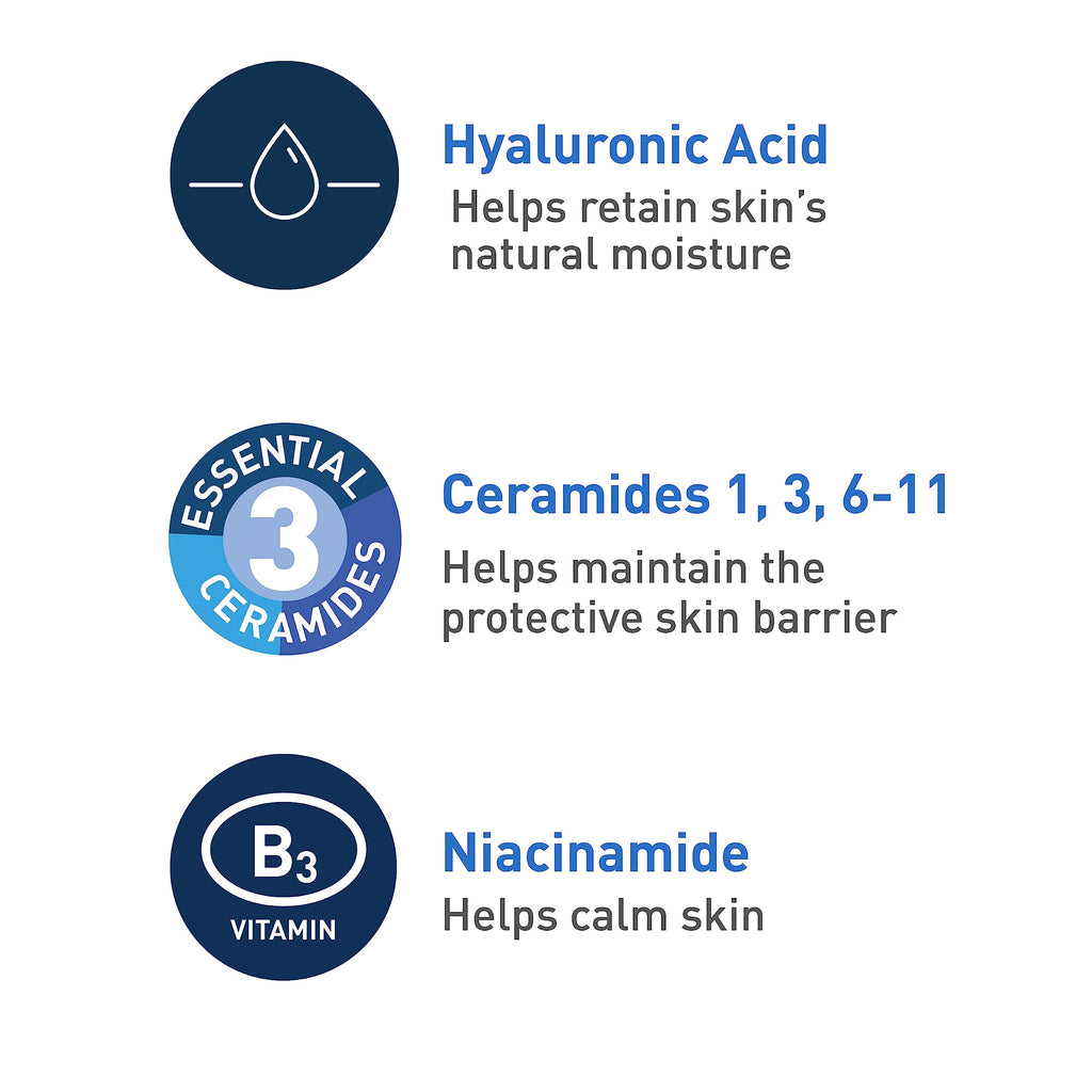 CeraVe Foaming Facial Cleanser | Daily Face Wash for Oily Skin with Hyaluronic Acid, Ceramides, and Niacinamide| Fragrance Free | 16 Fluid Ounce-UPStoxs