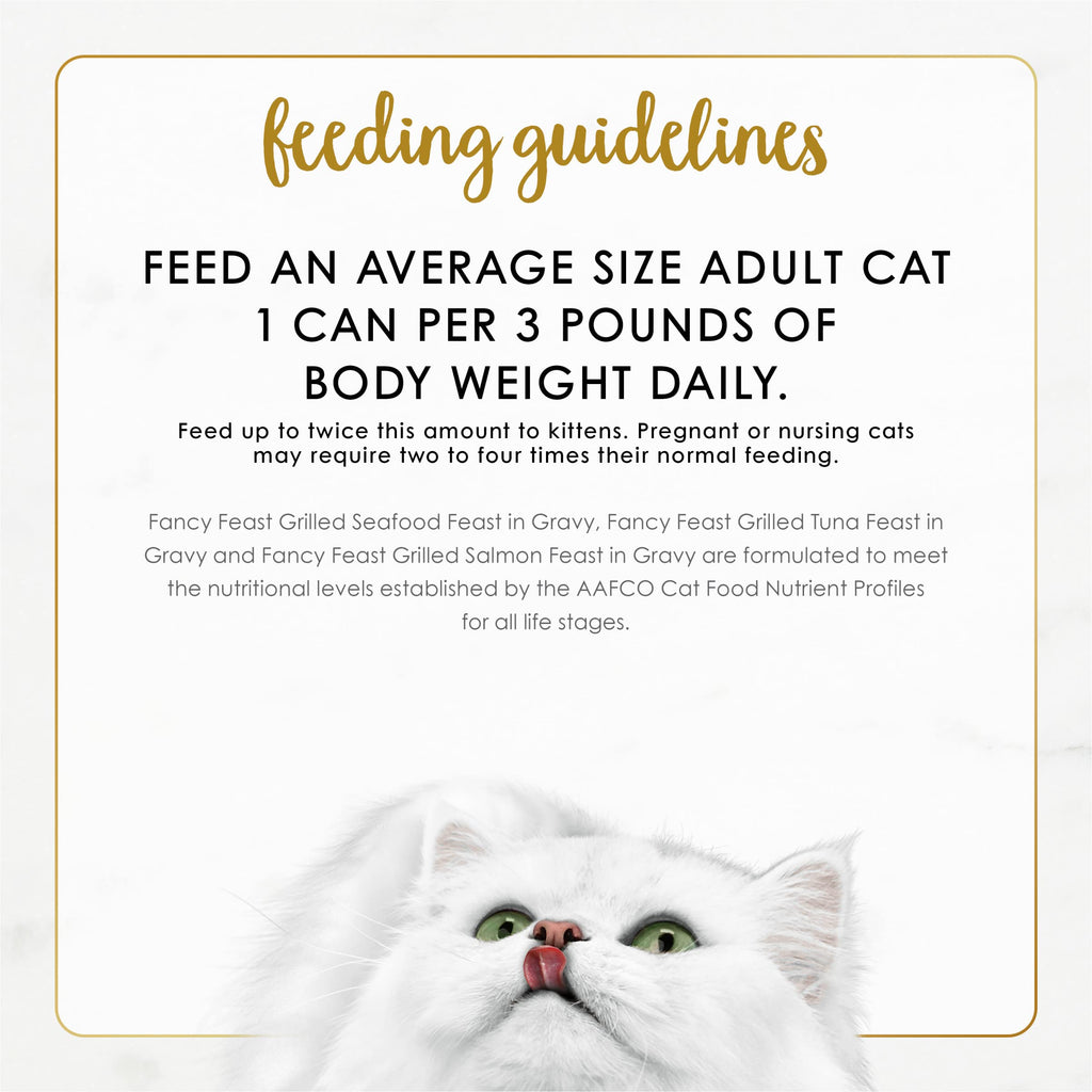 Purina Fancy Feast Grilled Wet Cat Food Seafood Collection in Wet Cat Food Variety Pack - (Pack of 24) 3 oz. Cans-UPStoxs