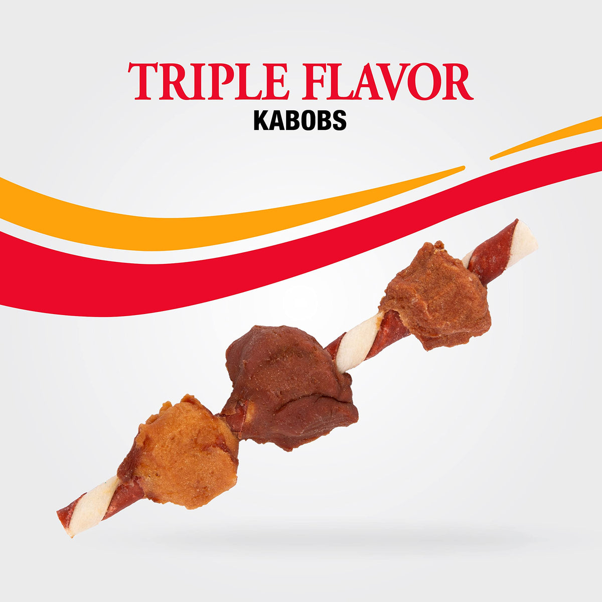 Good'N'Fun Triple Flavored Rawhide Kabobs for Dogs, 1 Pack, 12 oz-UPStoxs
