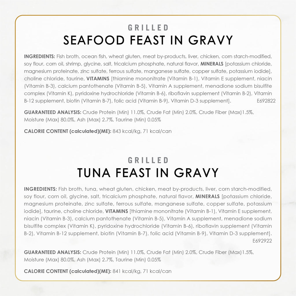 Purina Fancy Feast Grilled Wet Cat Food Seafood Collection in Wet Cat Food Variety Pack - (Pack of 24) 3 oz. Cans-UPStoxs