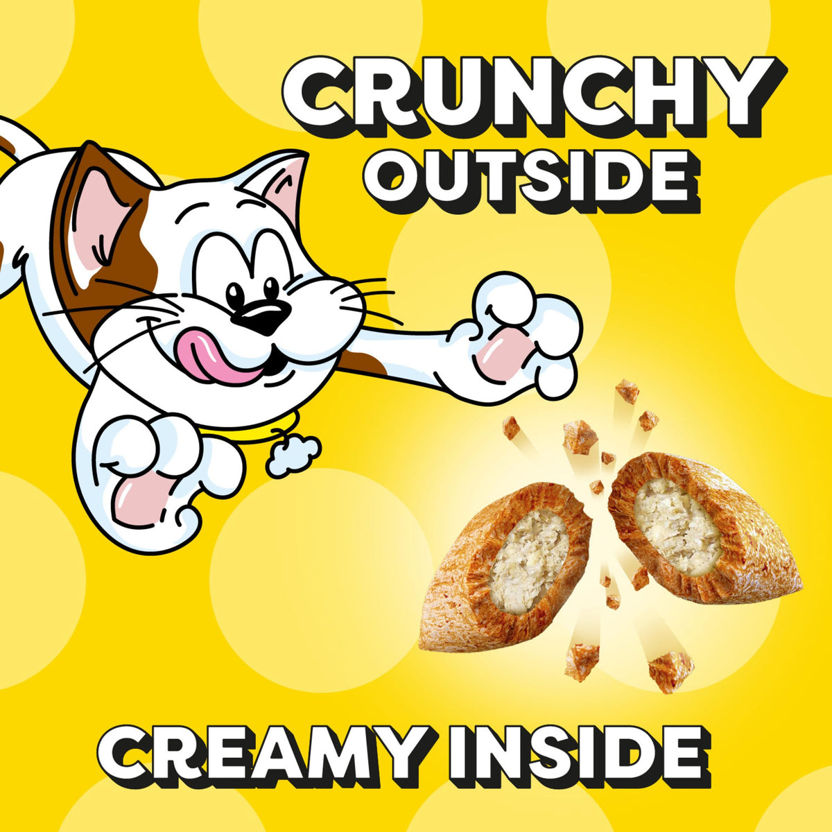 TEMPTATIONS Classic Crunchy and Soft Cat Treats Seafood Medley Flavor, 16 oz. Tub-UPStoxs