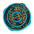 Outward Hound Fun Feeder Slo Bowl, Slow Feeder Dog Bowl, Medium/Mini, Turquoise-UPStoxs