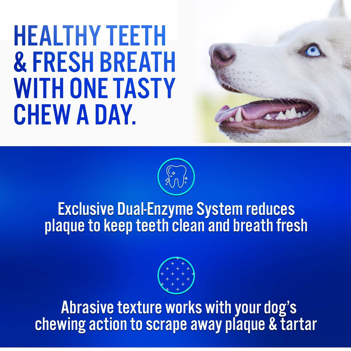 Virbac C.E.T. Enzymatic Oral Hygiene Chews for Dogs Beef 8.4 Ounces-UPStoxs