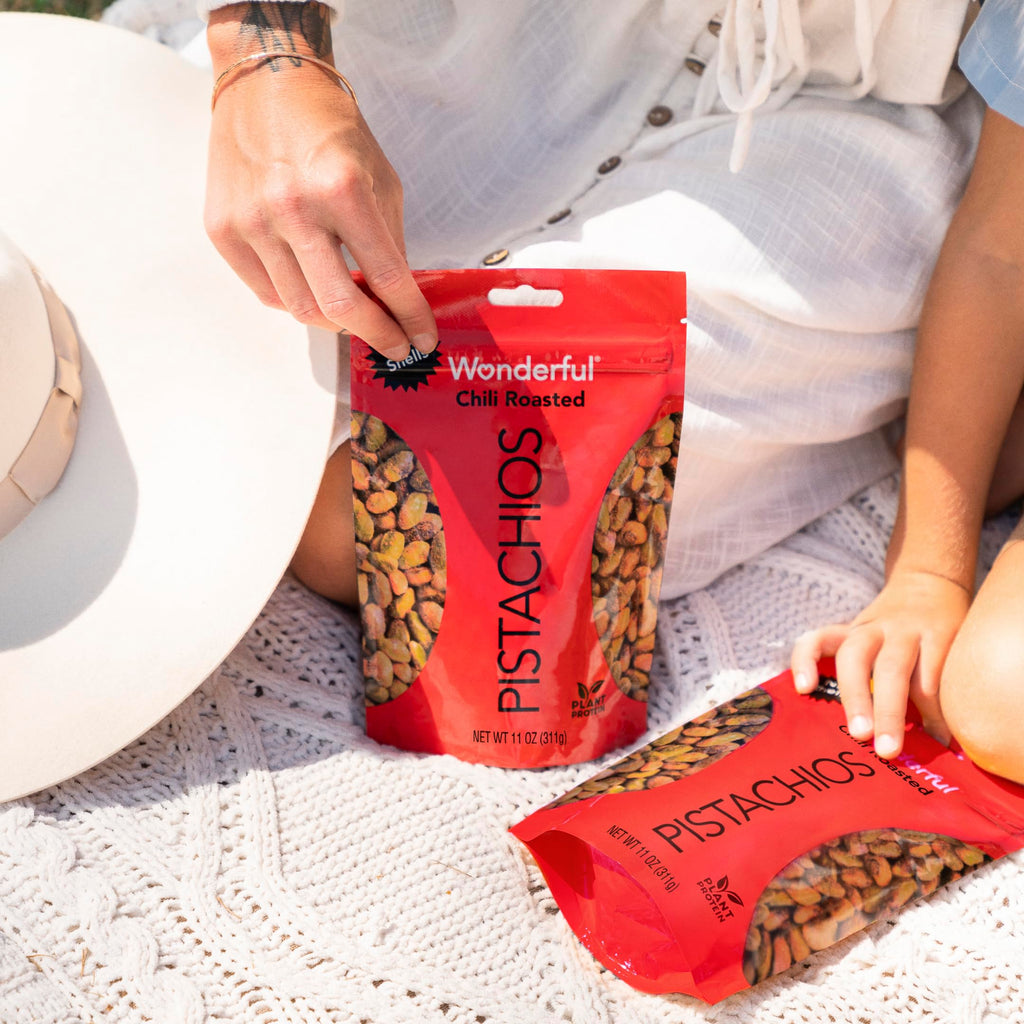 Wonderful Pistachios No Shells, Chili Roasted Nuts, 11 Ounce Resealable Bag, Protein Snacks, Gluten Free, Healthy Snacks for Adults-UPStoxs