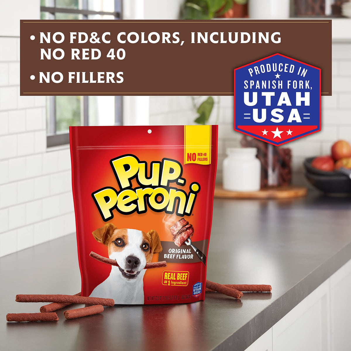 Pup-Peroni Dog Treats, Original Beef Flavor, 38 Ounce, Made with Real Beef-UPStoxs