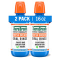 TheraBreath Fresh Breath Mouthwash, Icy Mint Flavor, Alcohol-Free, 16 Fl Oz (Pack of 2)-UPStoxs