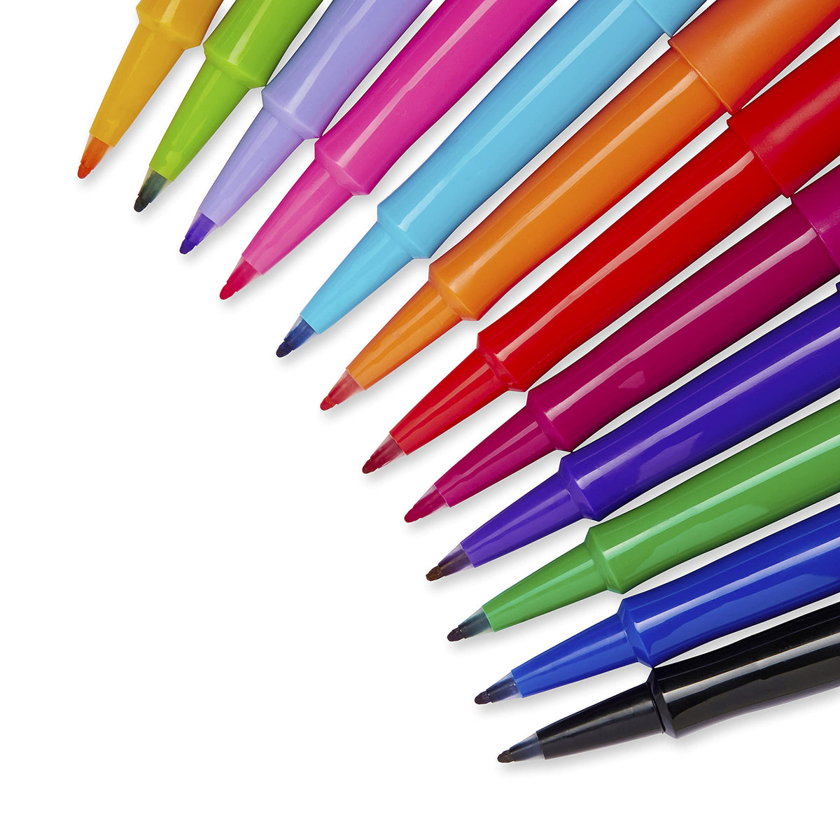 Paper Mate Felt Tip Pens Flair Marker Pens, Medium Point, Assorted, 24 Count-UPStoxs