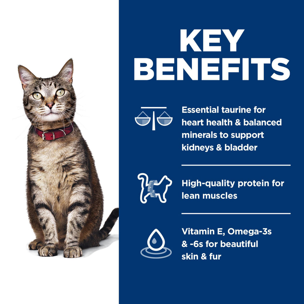 Hill's Science Diet Adult 1-6, Adult 1-6 Premium Nutrition, Dry Cat Food, Chicken Recipe, 7 lb Bag-UPStoxs