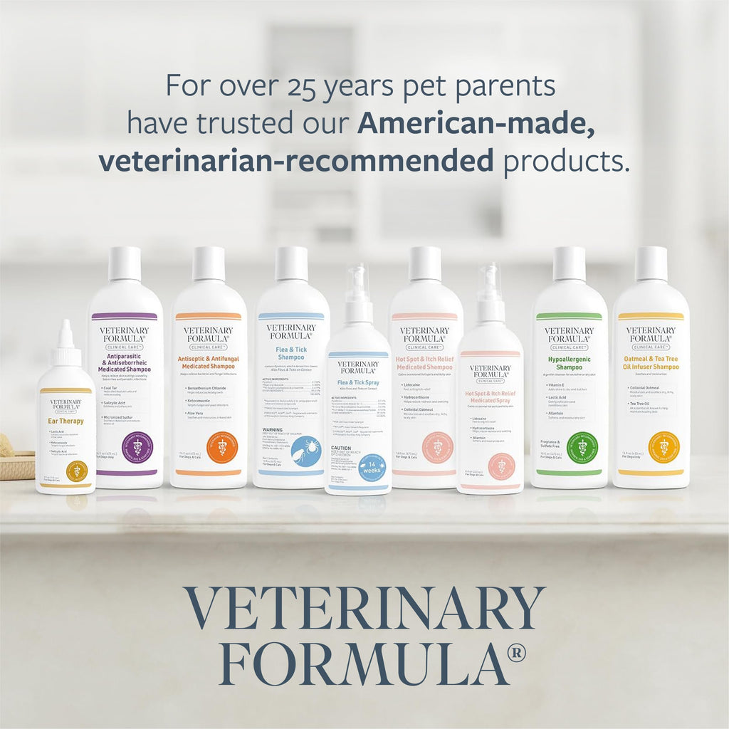 Veterinary Formula Clinical Care Hot Spot & Itch Relief Medicated Spray, 8oz – Easy to Use Spray for Dogs & Cats – Helps Alleviate Sensitive Skin, Scratching, and Licking of Coat-UPStoxs