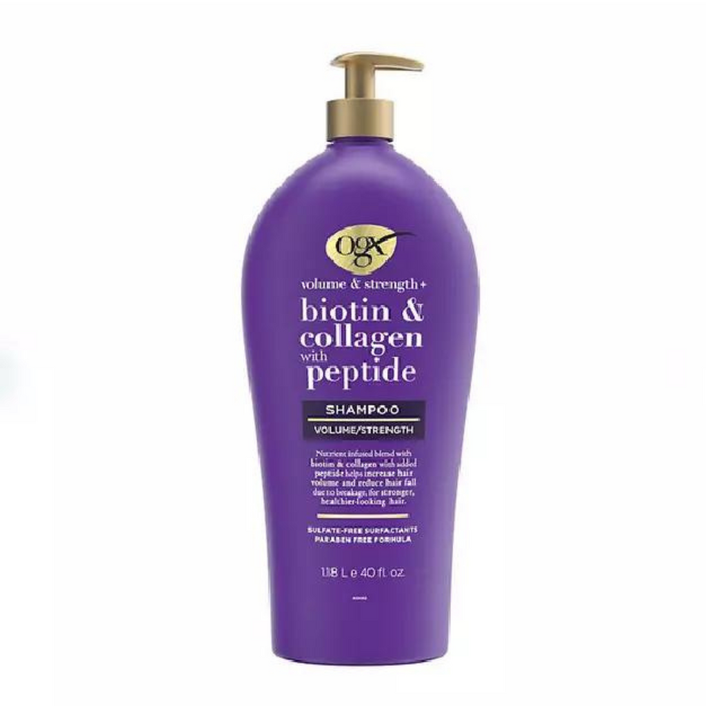 OGX Volume & Strength + Biotin & Collagen Shampoo, 40 fl. oz.